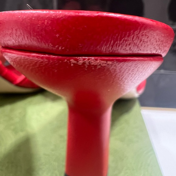 Gucci 85mm Double G leather mules, size 37.5 - Picture 7 of 11